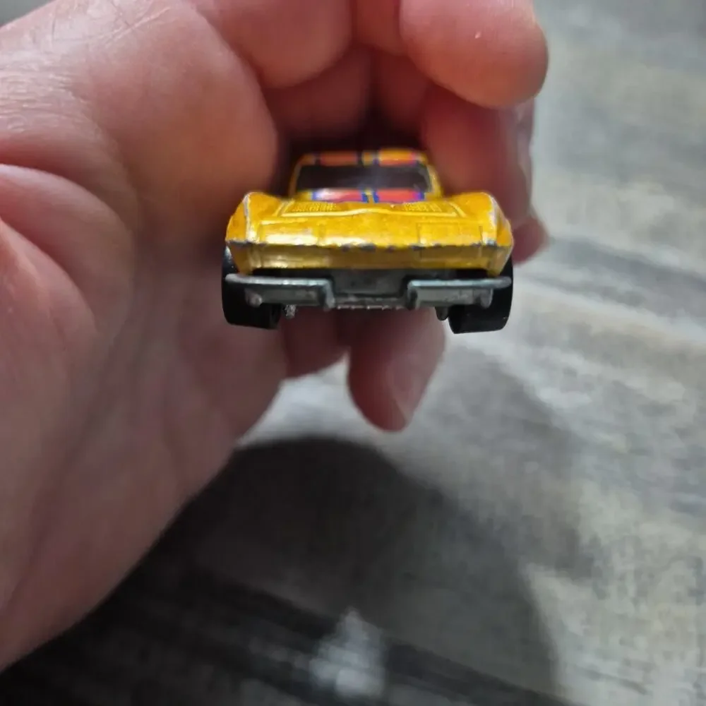Vtg Hot Wheels Hi-Raker 1963 Corvette Stingray Split Window Gold Hong Kong 1979